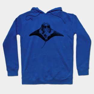 Giant Manta Ray Print Hoodie